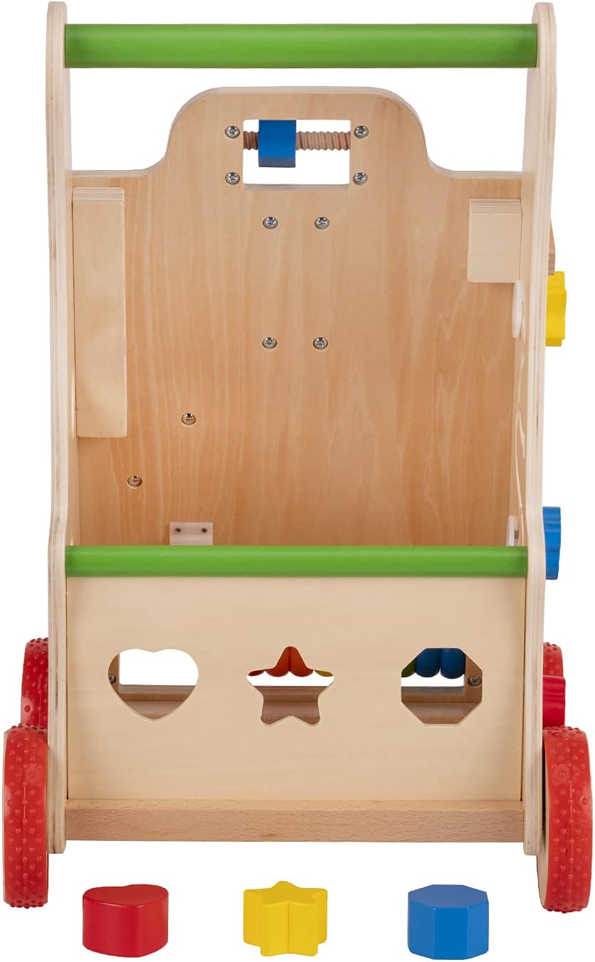 Wooden Multifunctional Baby Walker Cart
