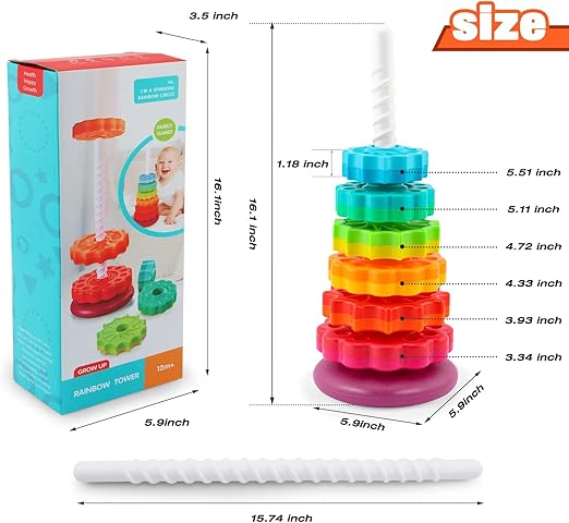 Rainbow Spinning Wheel Toy
