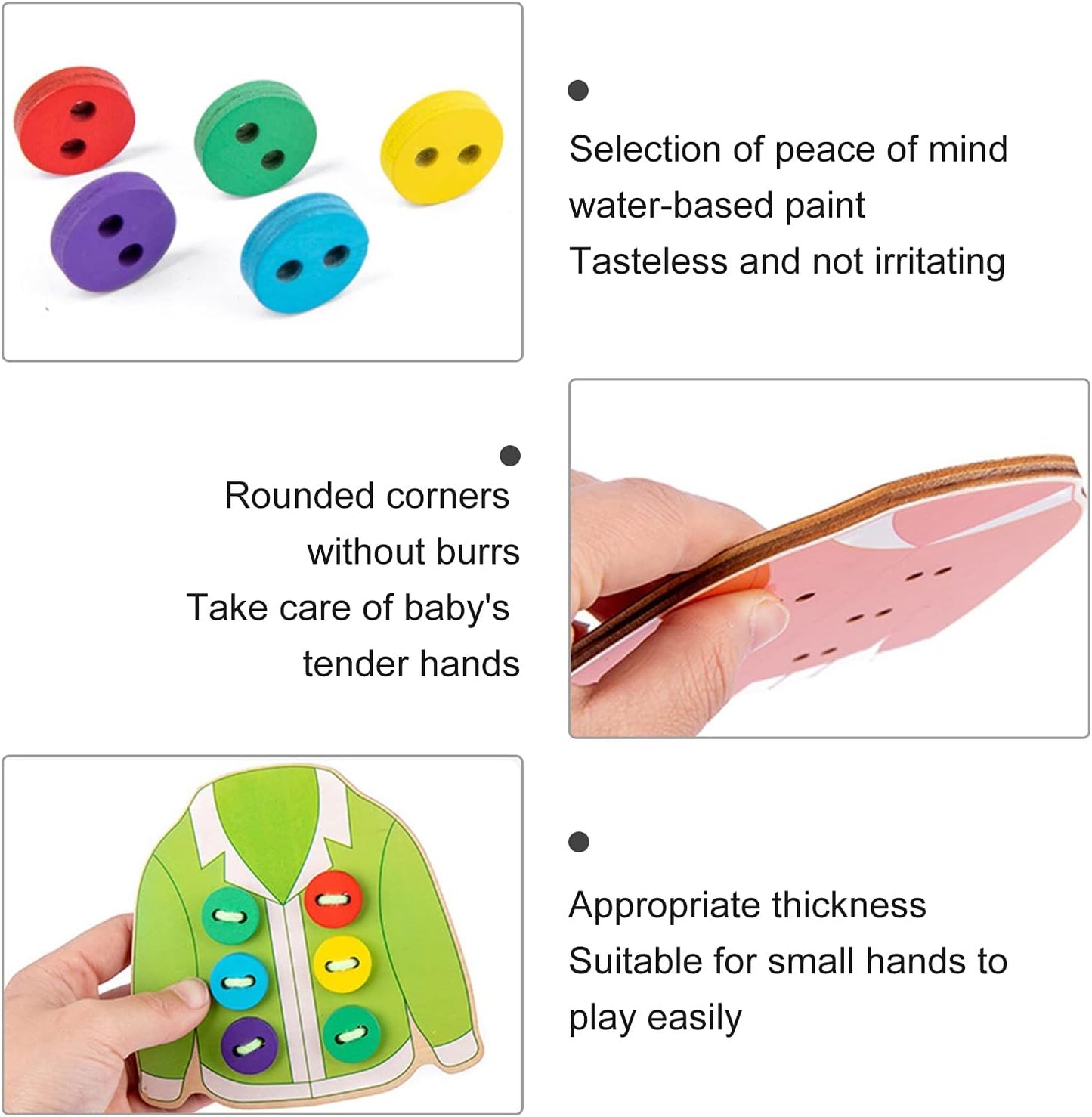 Montessori Clothes Buttoning Set