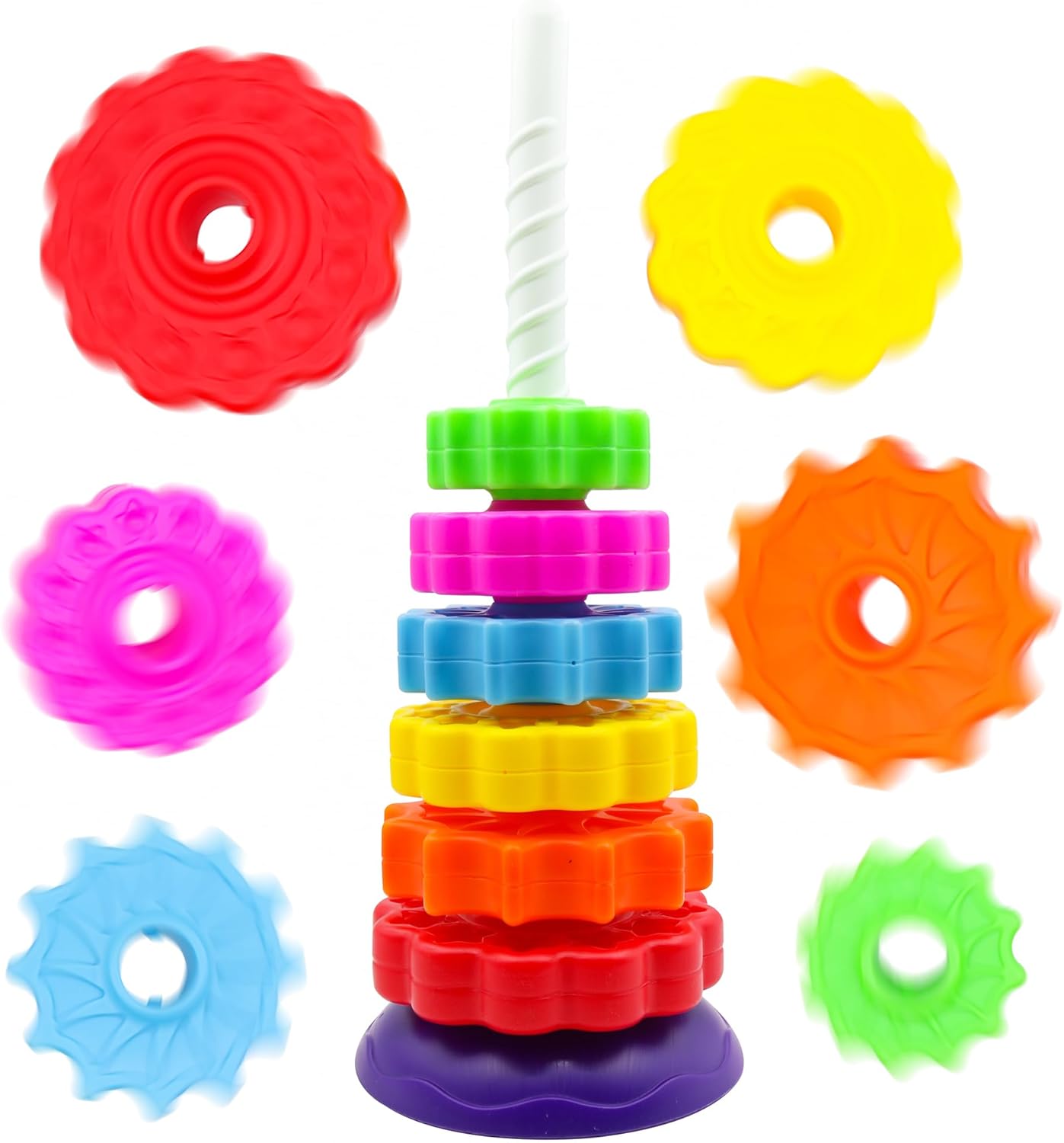 Rainbow Spinning Wheel Toy