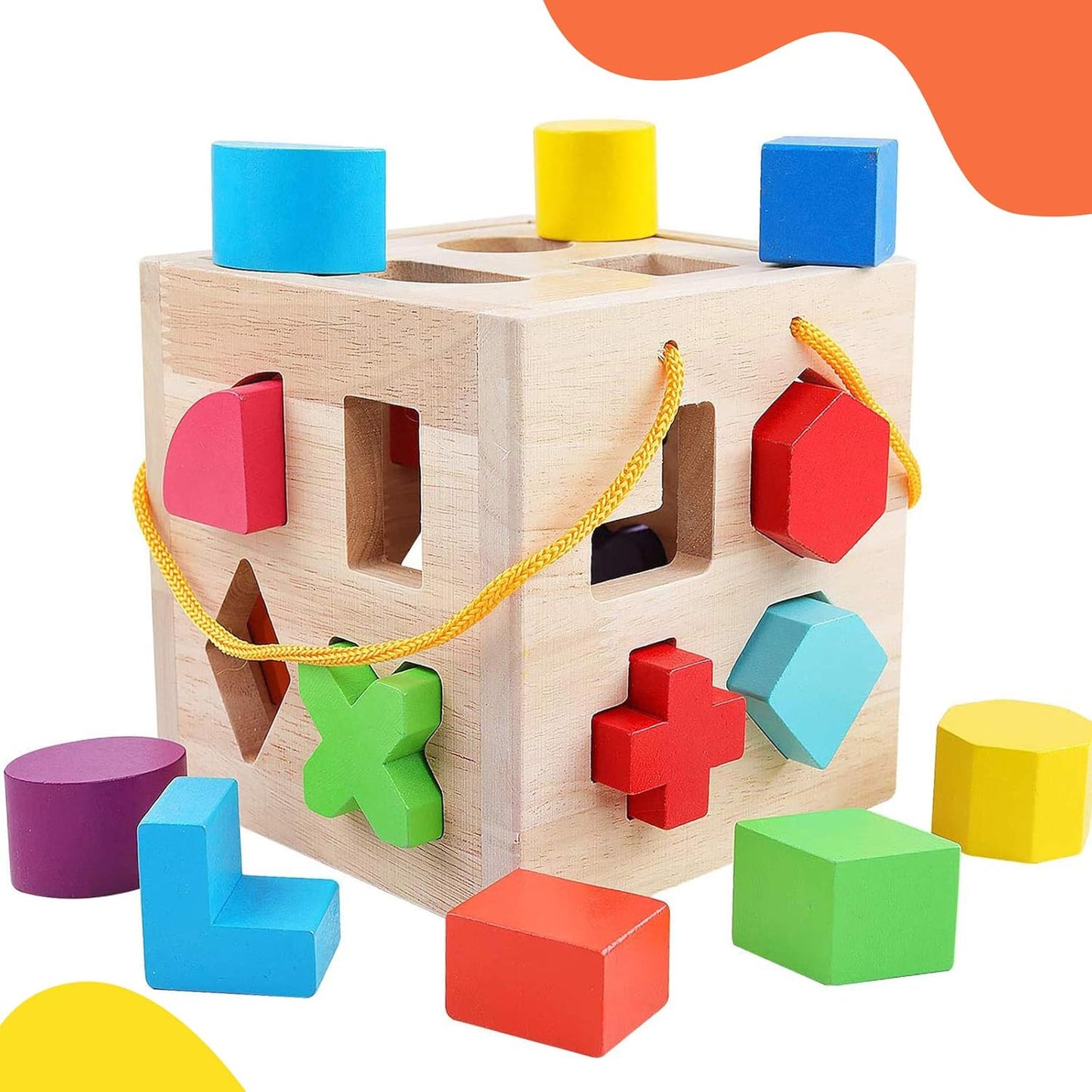 Wooden Shape Sorter Toy