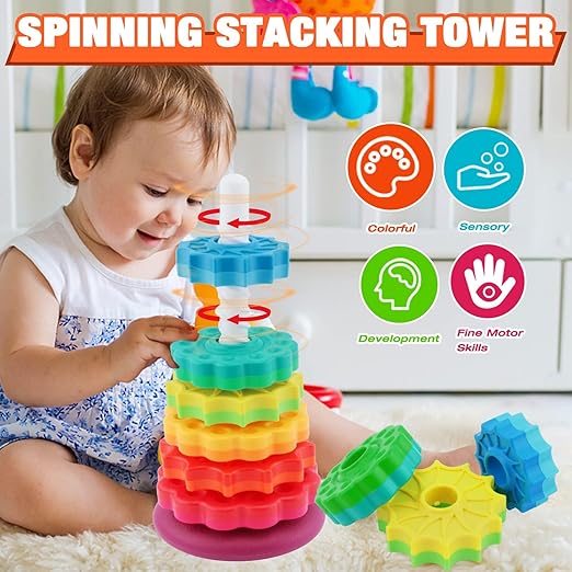 Rainbow Spinning Wheel Toy