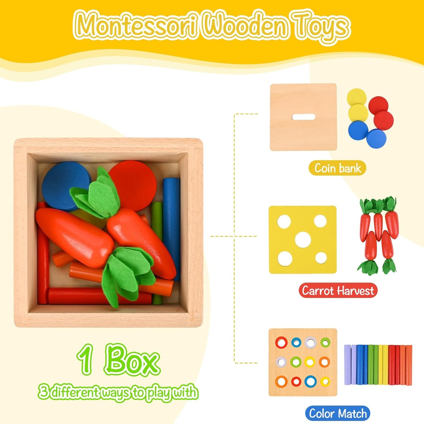 Comius Sharp 4 in 1 Montessori Toy
