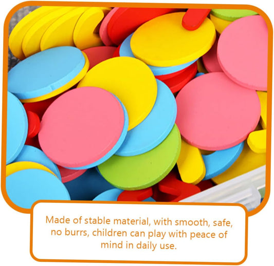 Cabilock math counting chips with numbers and symbols