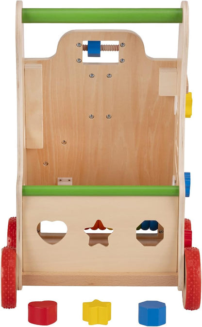 Wooden Multifunctional Baby Walker Cart