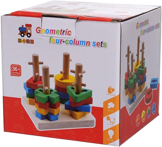 Wooden Shape Sorter Stack