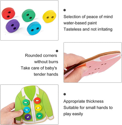 Montessori Clothes Buttoning Set