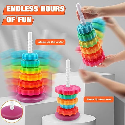 Rainbow Spinning Wheel Toy 