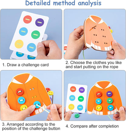Montessori Clothes Buttoning Set